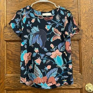 LOFT floral blouse